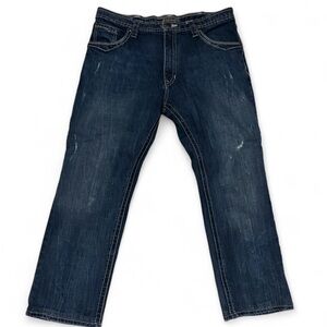 Decree Y2K Heavy Contrast Stitch Jeans Men’s 36x27 Altered Straight Skater Rock